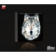 Fractal wolf DESIGN Obraz z oświetleniem LED kwadratowy