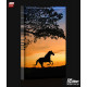 Konie DESIGN Obraz z oświetleniem LED pionowy