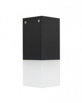 Nowoczesna lampa ogrodowa Cube 44 cm czarna