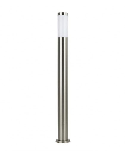 Modern garden lamp round Inox 110 cm chrome