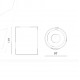 Lampa sufitowa natynkowa Spot Biały Złoty środek 1x GU10 Kivi 140 mm