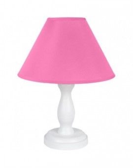 Różowa klasyczna stojąca lampa z abażurem Stefi