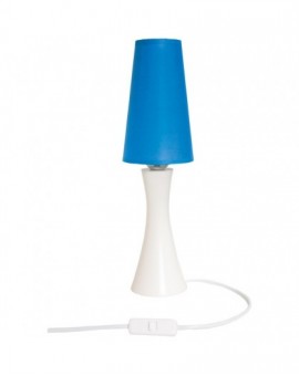 Niebieska stylowa lampa stojąca smukła Diana