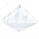 Nowoczesny Kwadratowy Plafon LED sufitowy 18W 4000K Biały Sigaro