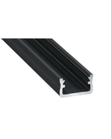 2 m Czarny A Nawierzchniowy Profil LED Aluminium