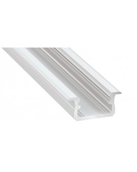 2 m Biały B Wpuszczany Podtynkowy Profil LED Aluminium