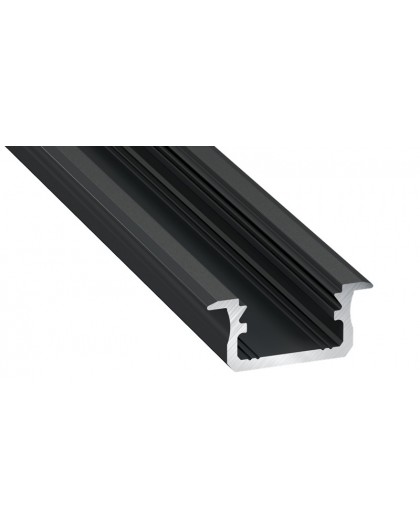 1 m Czarny B Wpuszczany Podtynkowy Profil LED Aluminium