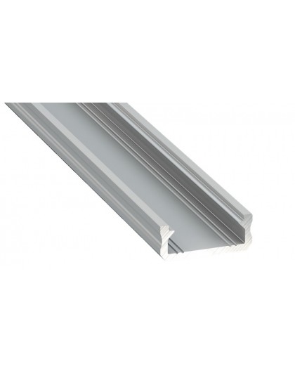 2 m Srebrny D Nawierzchniowy Profil LED Aluminium