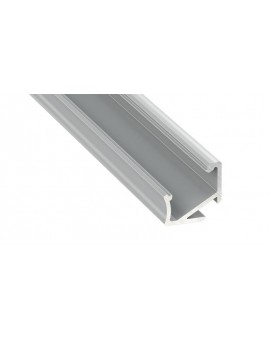 1 m Srebrny H Kątowy Asymetryczny Narożny Profil LED Aluminium