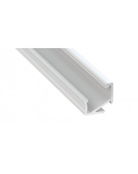 2 m Biały H Kątowy Asymetryczny Narożny Profil LED Aluminium