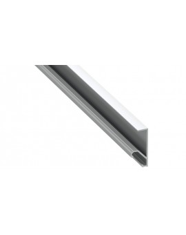 2 m Srebrny Q18 Krawędziowy 45° Narożny Profil LED Aluminium