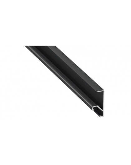 1 m Czarny Q18 Krawędziowy 45° Narożny Profil LED Aluminium