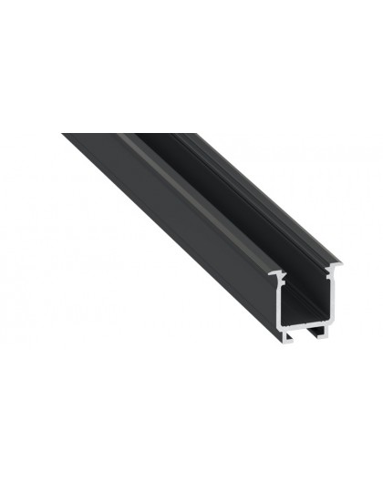 1 m Czarny W Podtynkowy Wpuszczany Profil LED Aluminium