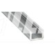 1 m Srebrny X SLIM Wąski Profil LED Nawierzchniowy Aluminium