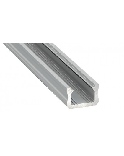 1 m Srebrny X SLIM Wąski Profil LED Nawierzchniowy Aluminium