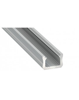 2 m Srebrny X SLIM Wąski Profil LED Nawierzchniowy Aluminium