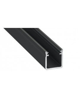 1 m Czarny Y Głęboki Nawierzchniowy Profil LED Aluminium