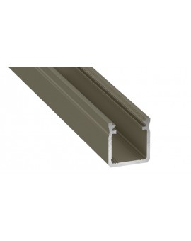 2 m Inox Y Głęboki Nawierzchniowy Profil LED Aluminium