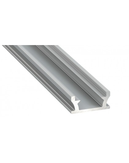 1 m Srebrny Terra Podłogowy Wpuszczany Profil LED Aluminium