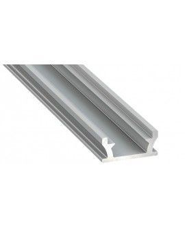 2 m Srebrny Terra Podłogowy Wpuszczany Profil LED Aluminium