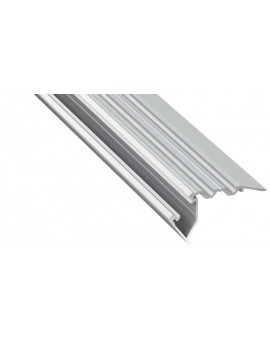 2 m Srebrny Scala Schodowy Profil LED Aluminium Oświetlenie Schodów