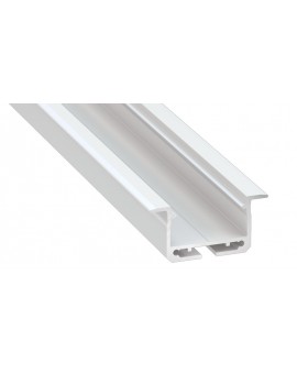 1 m Biały Insileda Szeroki Dwutaśmowy Wpuszczany Profil LED Aluminium