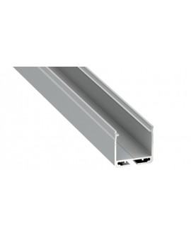 1 m Srebrny Dileda Szeroki 2 Rzędy Taśm LED Profil LED Nawierzchniowy Aluminium