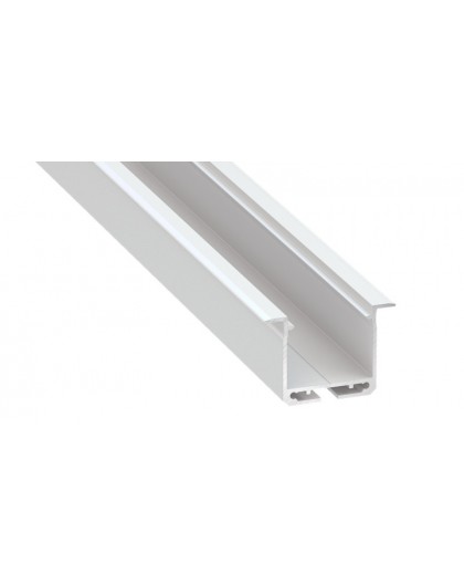 1 m Biały Indileda Szeroki 2 Rzędy Taśm LED Wpuszczany Profil LED Aluminium