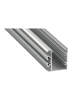 1 m Srebrny Unico Jednostronny Kierunkowy Profil LED Nawierzchniowy Aluminium