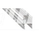 1 m Biały Dopio Dwustronny Góra-Dół Profil LED Nawierzchniowy Aluminium