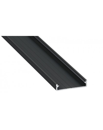 2 m Czarny Solis Wiszący Szeroki Profil LED 3 Rzędy Taśm LED Aluminium