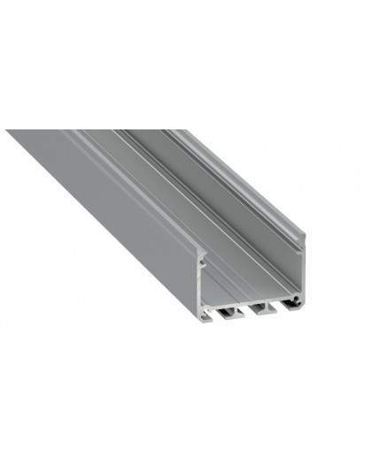 1 m Srebrny Iledo Szeroki Wiszący Profil LED 3 Rzędy Taśm LED Aluminium