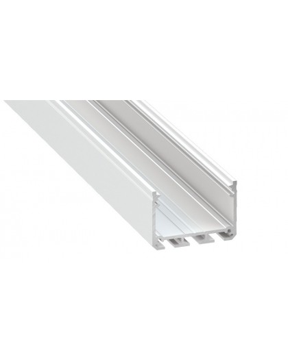 2 m Biały Iledo Szeroki Wiszący Profil LED 3 Rzędy Taśm LED Aluminium