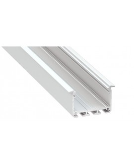 1 m Biały Inso Szeroki Wpuszczany Profil LED 3 Rzędy Taśm LED Aluminium