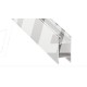 1 m Biały Dulio Podwójny Góra-Dół Głęboki Wiszący Profil LED Aluminium