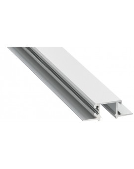 2 m Srebrny Mono Wpuszczany Profil LED do Montażu w Płytach G-K Aluminium