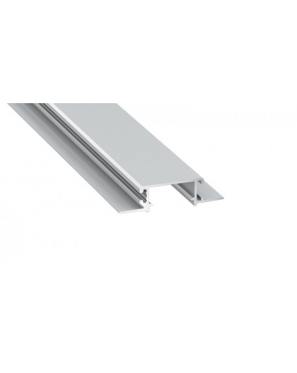1 m Srebrny Zati Wpuszczany Podwójny Profil LED do Płyt G-K Aluminium
