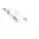 2 m Biały Zati Wpuszczany Podwójny Profil LED do Płyt G-K Aluminium