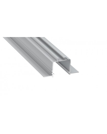 1 m Srebrny Subli Wpuszczany Profil LED do Zabudowy Gipsowo-Kartonowej Aluminium
