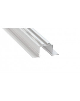 1 m Biały Subli Wpuszczany Profil LED do Zabudowy Gipsowo-Kartonowej Aluminium
