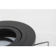 Adjustable round spot LED black mat